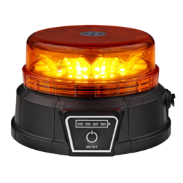 LAP LPB020BAT Series Rechargeable Battery Operated R65 Amber Beacon PN: LPB020BAT